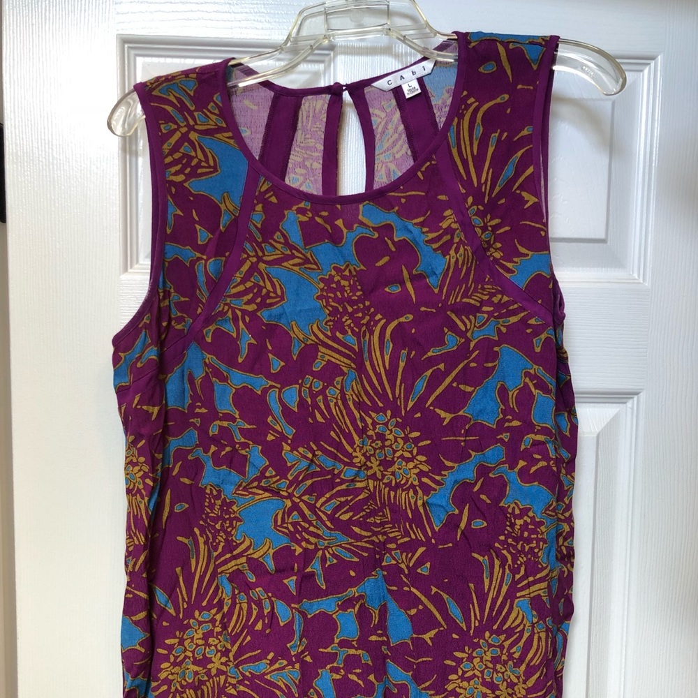 Purple and Blue Floral Shirt